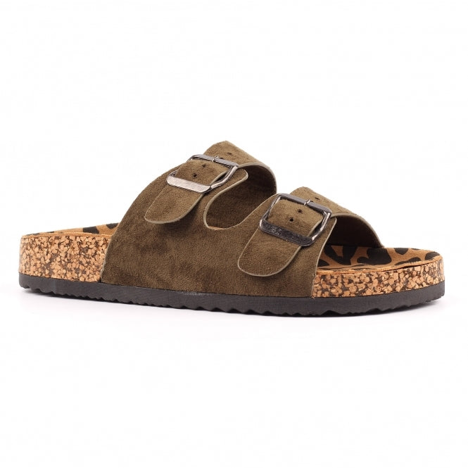 Pecan Green Sandal