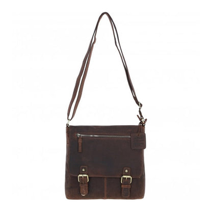 Rustic Charm Leather Handbag Mud/brown: Cheltenham