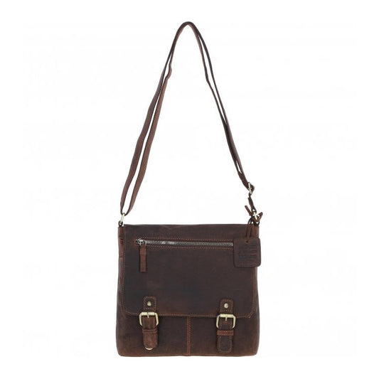 Rustic Charm Leather Handbag Mud/brown: Cheltenham