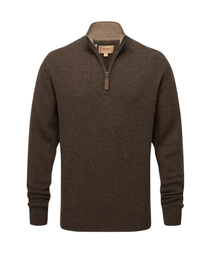 Lewis Lambswool 1/4 Zip Jumper