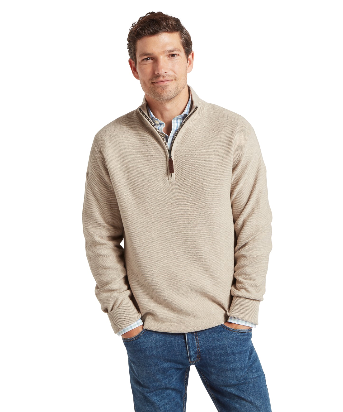 Porthleven Quater Zip Jumper