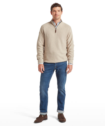 Porthleven Quater Zip Jumper