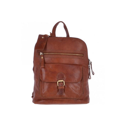 Small Vintage Leather Backpack Honey : G25