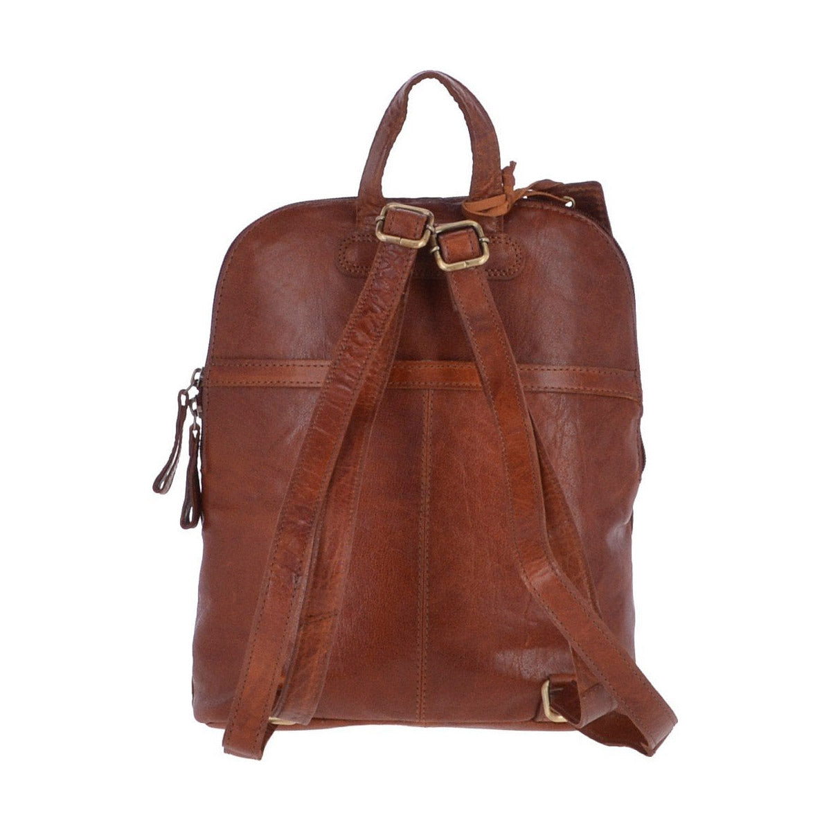 Small Vintage Leather Backpack Honey : G25