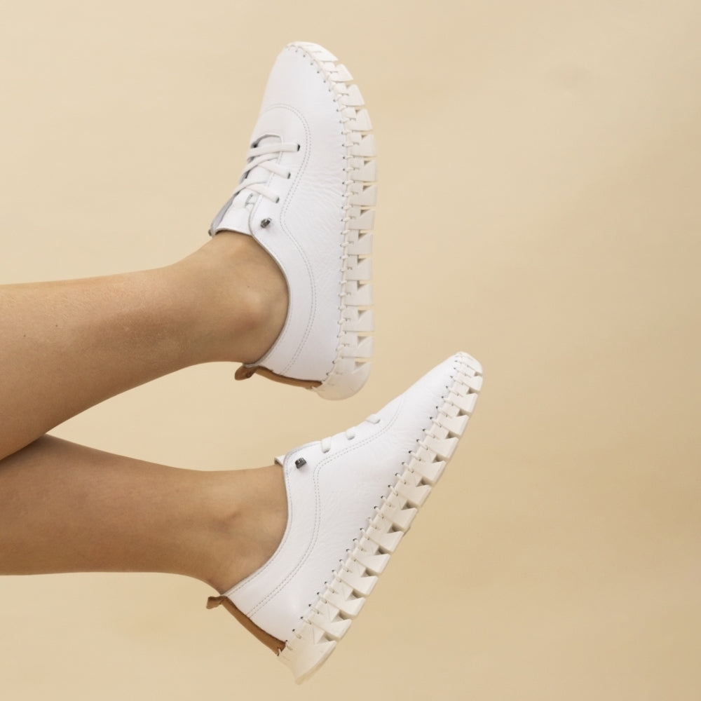 St Austell Leather Plimsoll