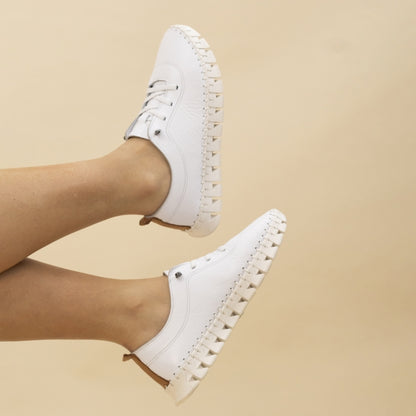 St Austell Leather Plimsoll