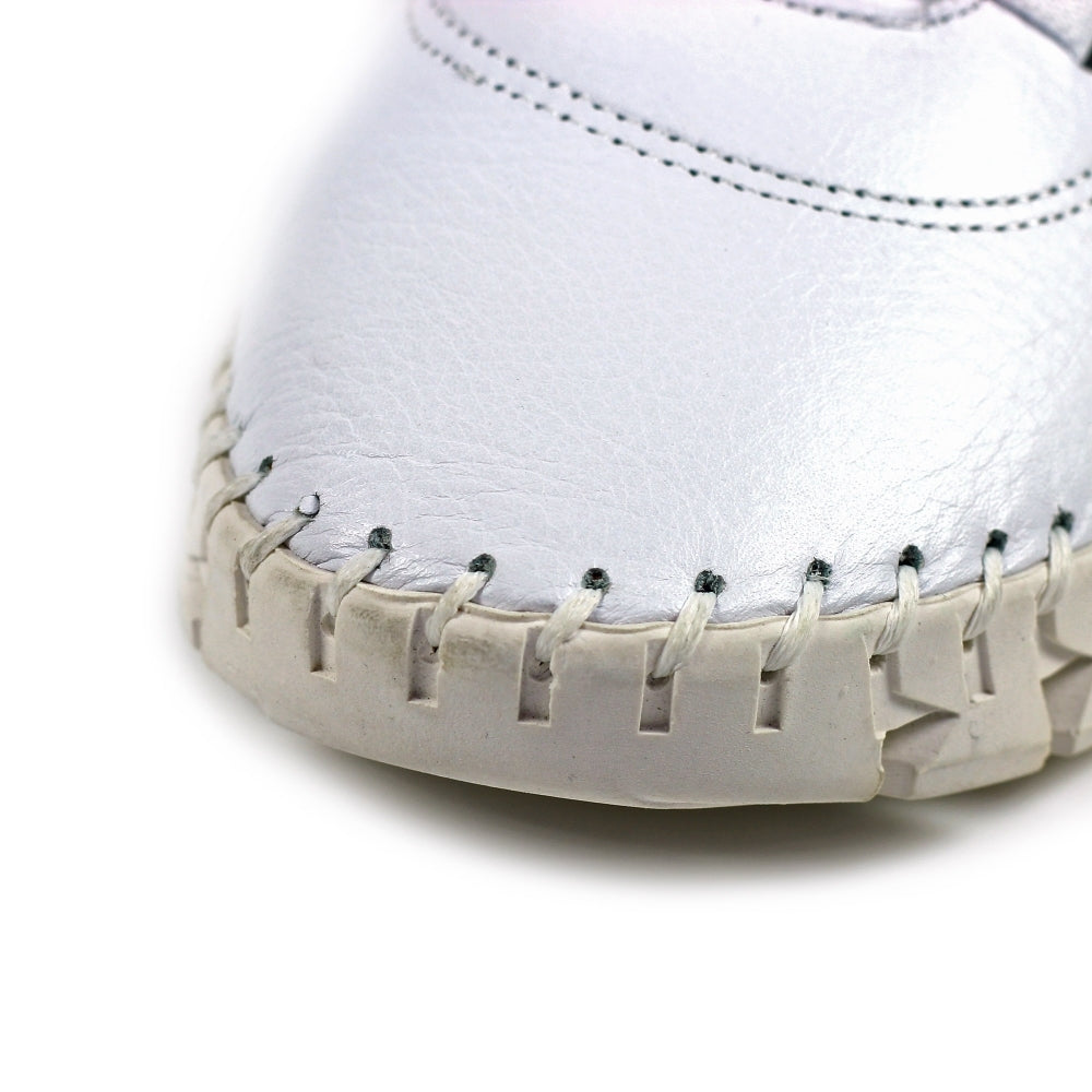 St Austell Leather Plimsoll