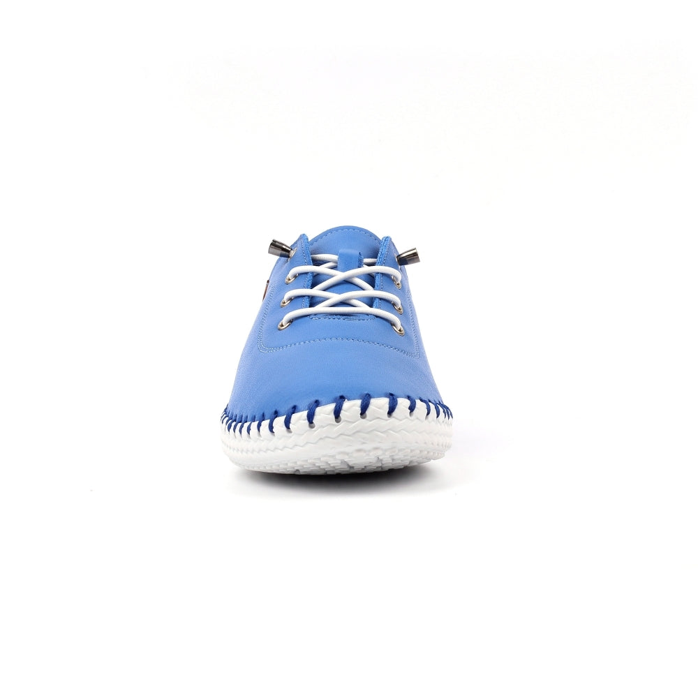 St Ives Leather Plimsoll