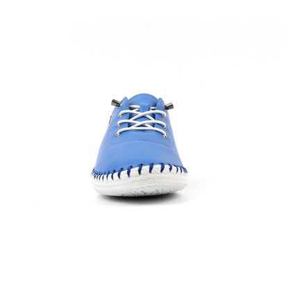 St Ives Leather Plimsoll