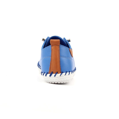 St Ives Leather Plimsoll