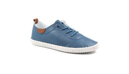 St Ives Mid Blue Plimsoll