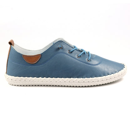 St Ives Mid Blue Plimsoll
