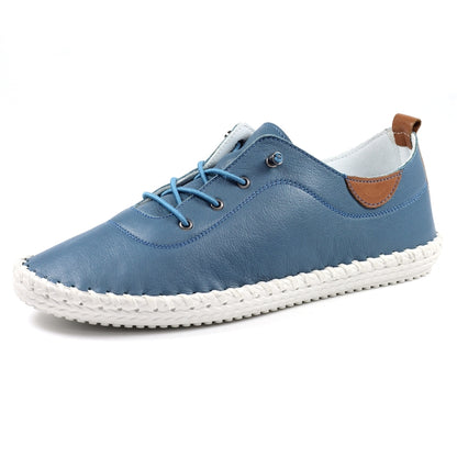 St Ives Mid Blue Plimsoll