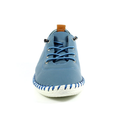 St Ives Mid Blue Plimsoll