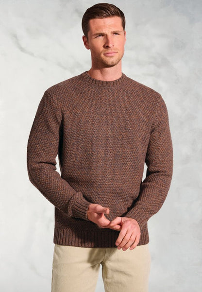 Taylor Rust Twist Crew Neck Jumper