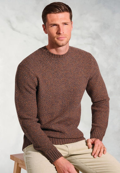 Taylor Rust Twist Crew Neck Jumper