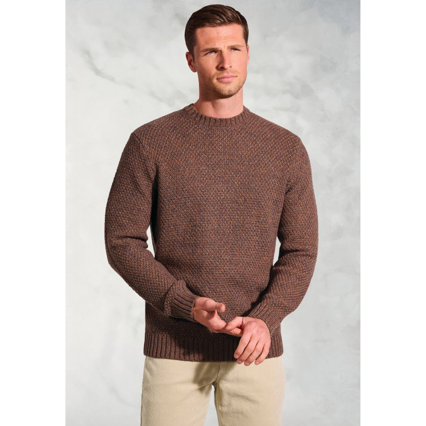 Taylor Rust Twist Crew Neck Jumper