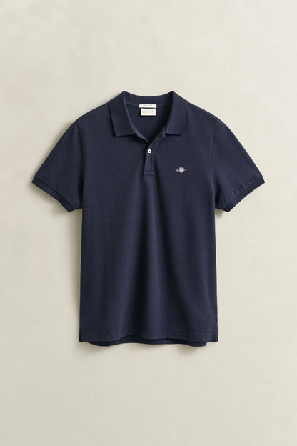 Regular Fit Shield Pique Polo Shirt