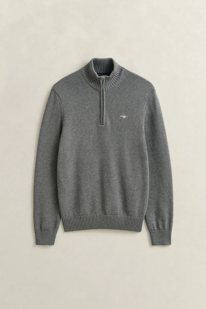 Casual Cotton Half-Zip Sweater
