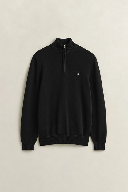 Casual Cotton Half-Zip Sweater
