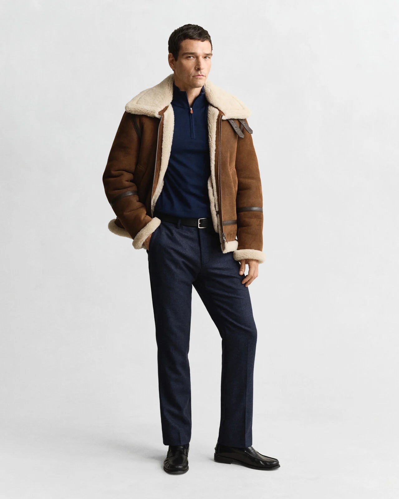 Extra Fine Merino Wool Half-Zip