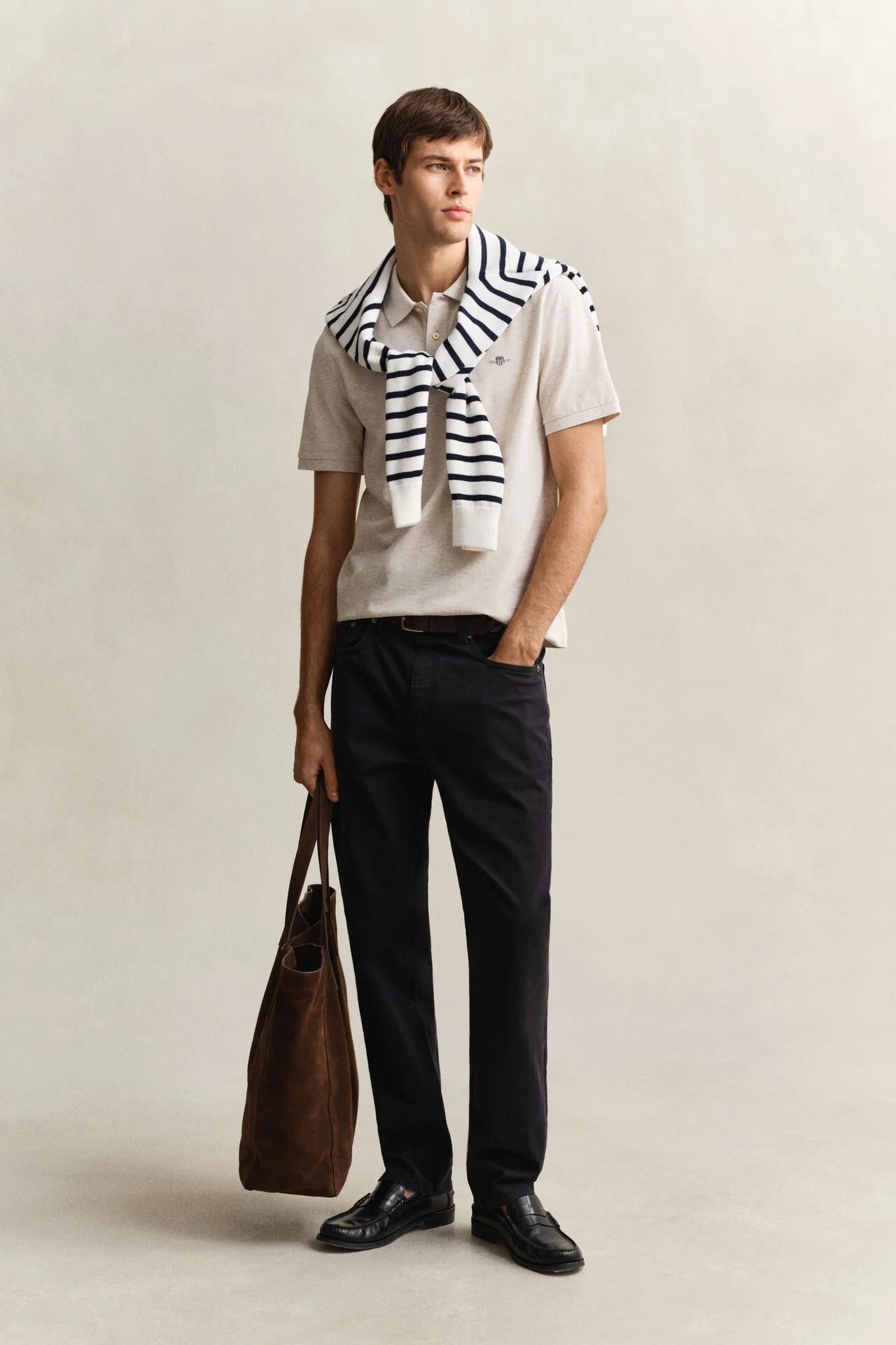 Regular Fit Shield Pique Polo Shirt