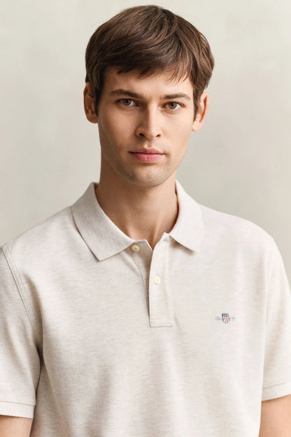 Regular Fit Shield Pique Polo Shirt