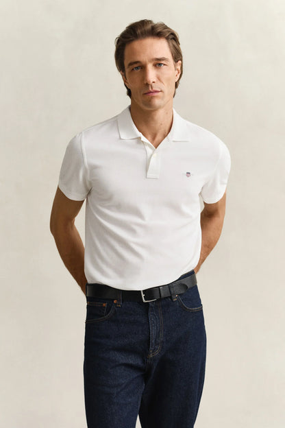 Regular Fit Shield Pique Polo Shirt