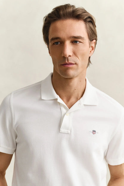 Regular Fit Shield Pique Polo Shirt