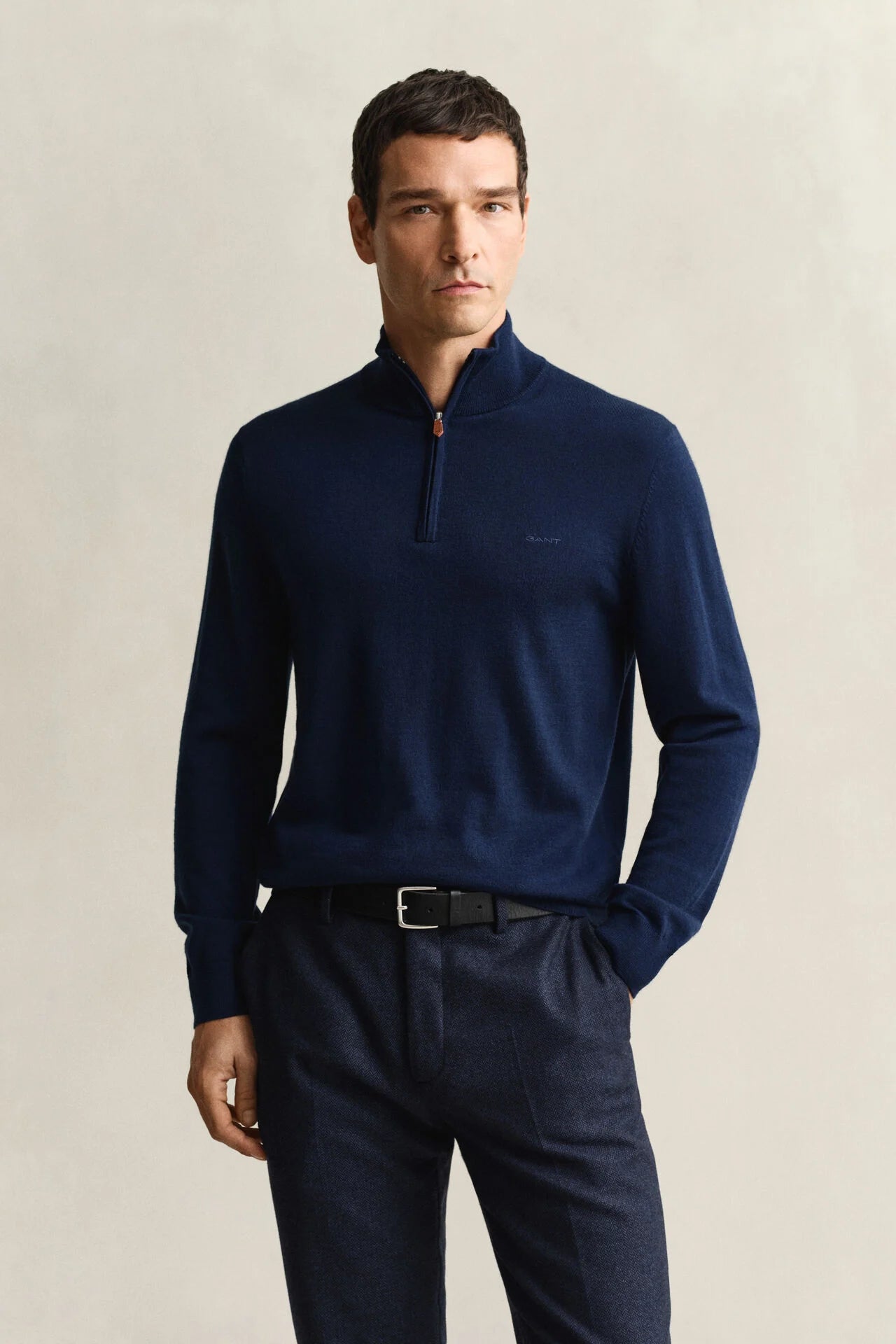 Extra Fine Merino Wool Half-Zip
