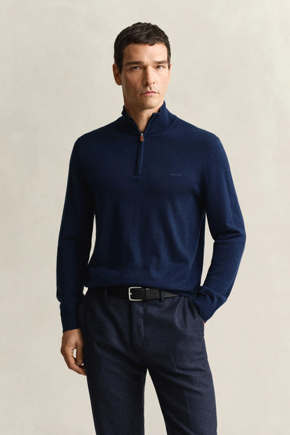 Extra Fine Merino Wool Half-Zip