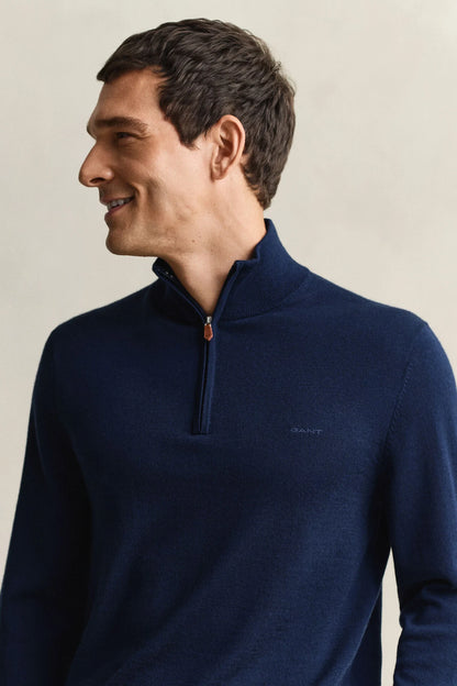 Extra Fine Merino Wool Half-Zip