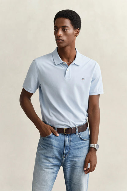 Regular Fit Shield Pique Polo Shirt