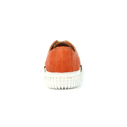 Lunar Truffle II Orange Leather Plimsoll