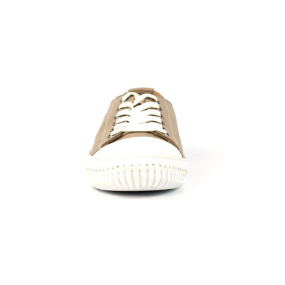 Lunar Truffle II Stone Leather Plimsoll