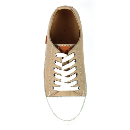 Lunar Truffle II Stone Leather Plimsoll