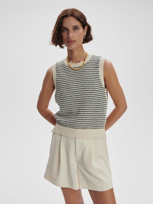 Knowles Textured Knit Vest