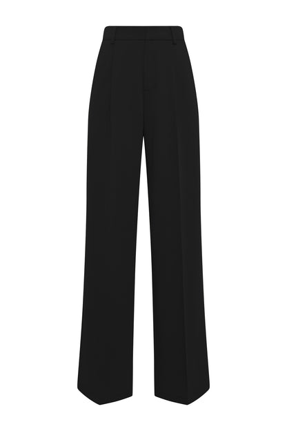 Pleated Wide Leg Trouser