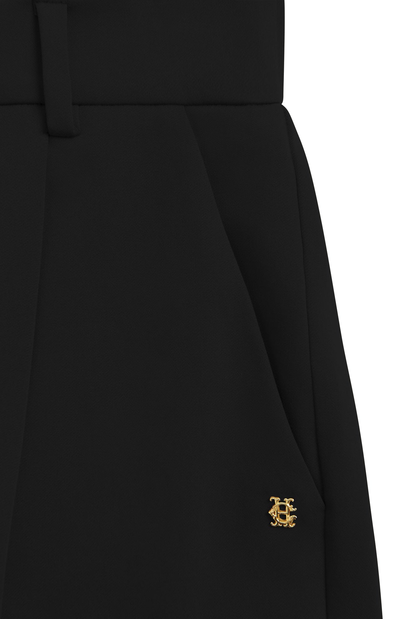Pleated Wide Leg Trouser