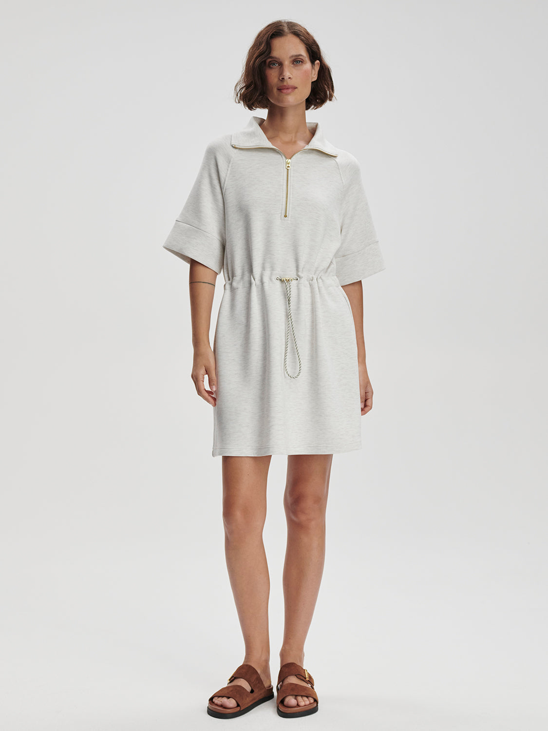 Paisley Half Zip Dress