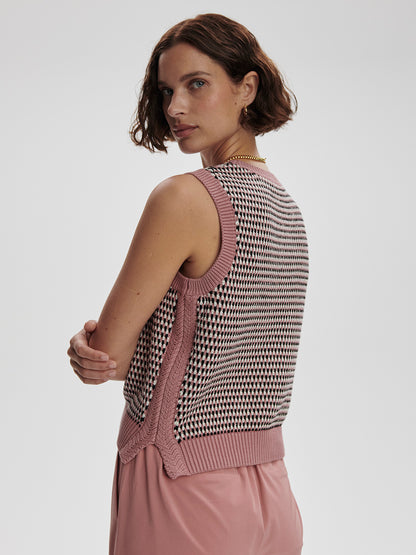 Knowles Textured Knit Vest