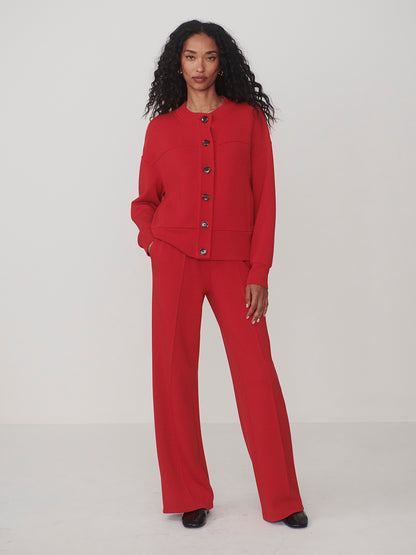 Olwen Button Front Sweat