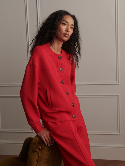 Olwen Button Front Sweat