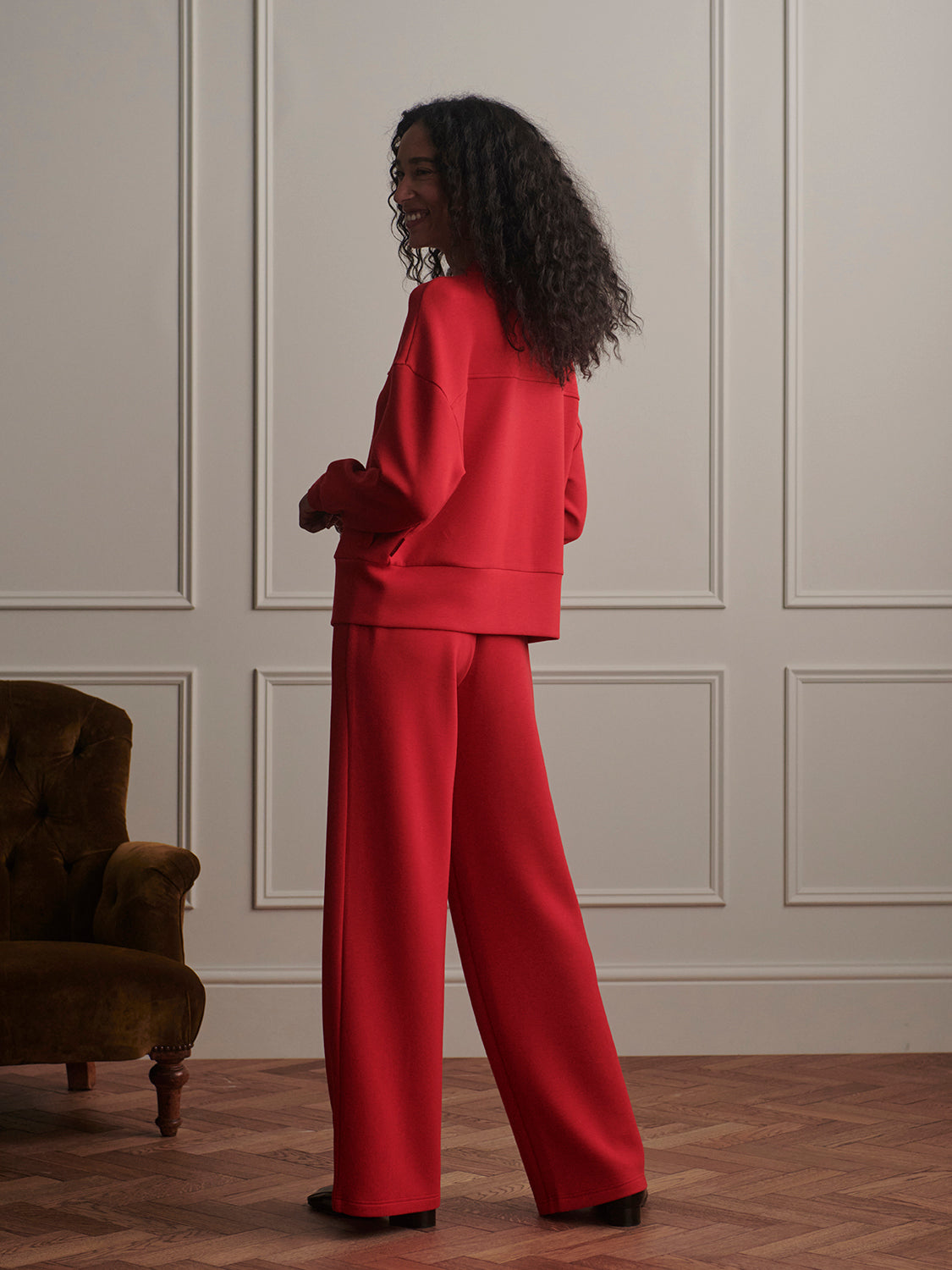 Olwen Button Front Sweat