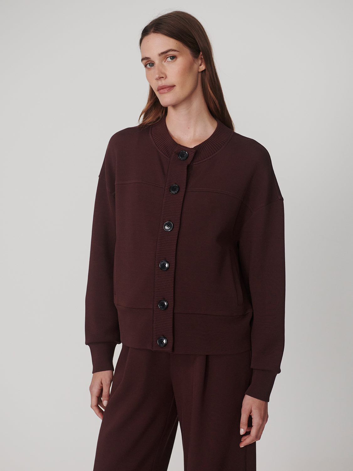 Olwen Button Front Sweat