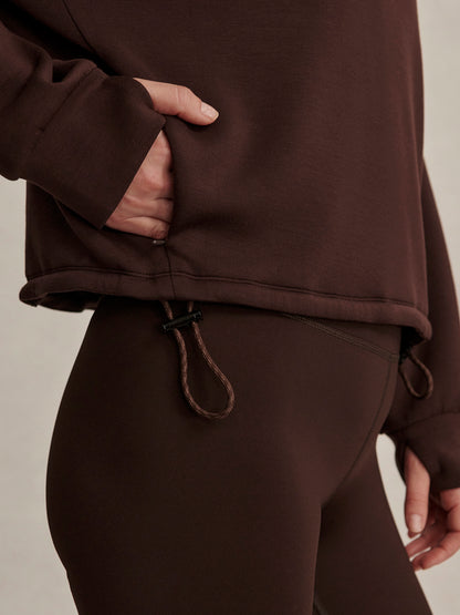 Sian Cropped Half Zip Midlayer