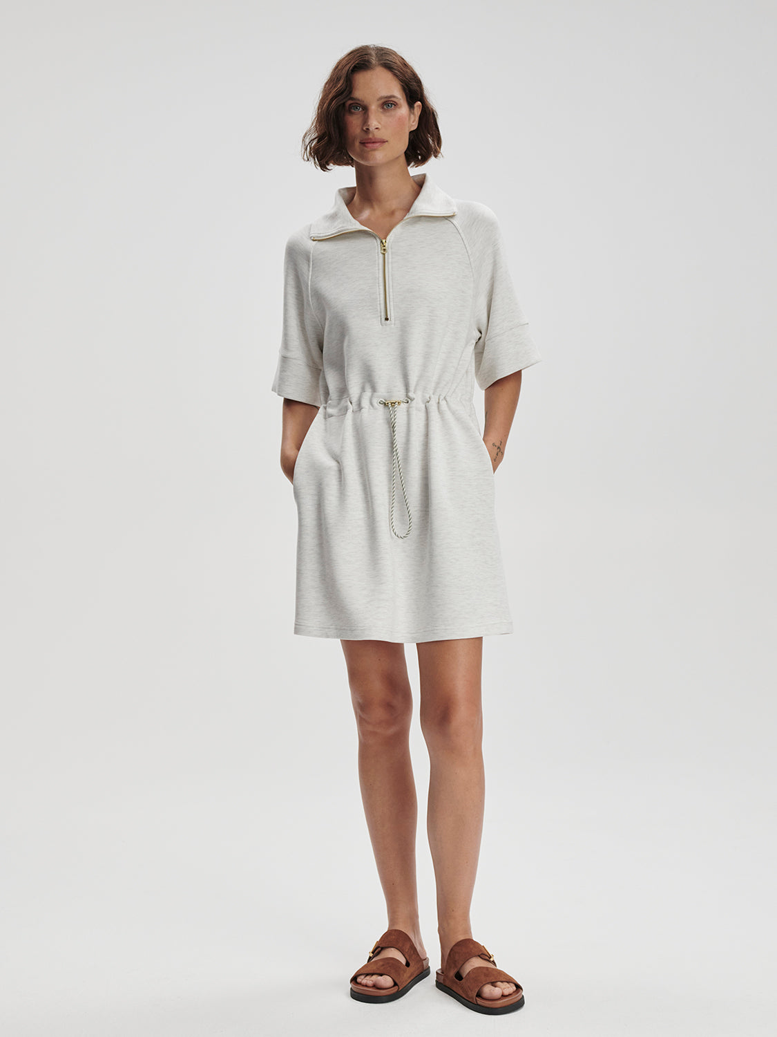 Paisley Half Zip Dress