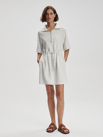 Paisley Half Zip Dress