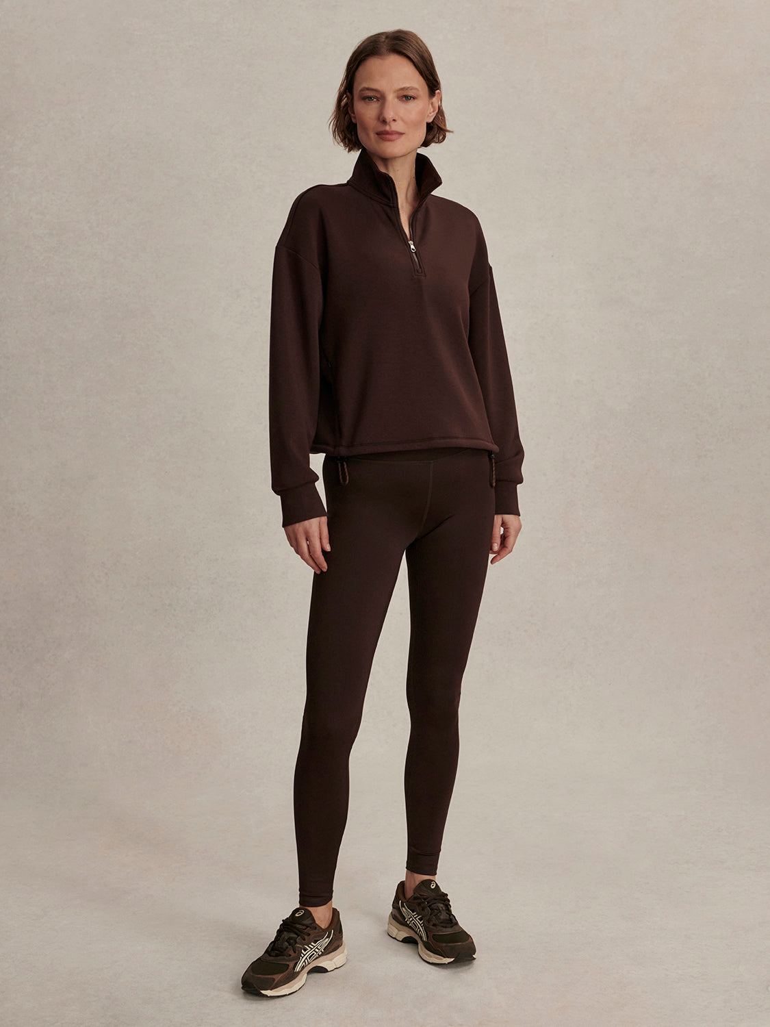 Sian Cropped Half Zip Midlayer