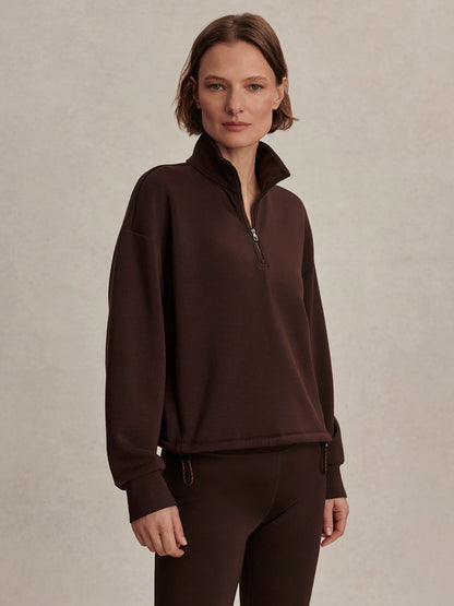 Sian Cropped Half Zip Midlayer